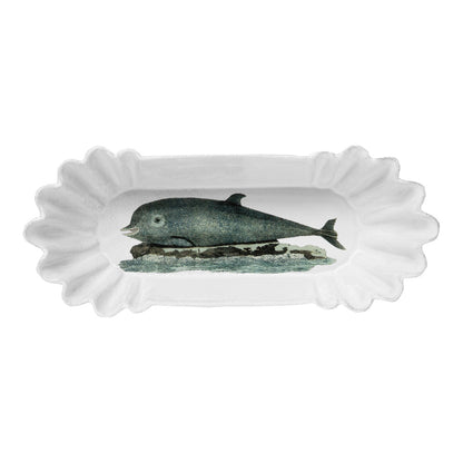 John Derian Panorama Dolphin Dish, set of 3 by Astier de Villatte, official product view