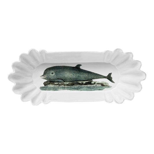 John Derian Panorama Dolphin Dish, set of 3 by Astier de Villatte, official product view