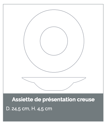 Papéete Hollow Charger Presentation Creuse | Atelier Saint André Perrin - Bon Ton goods
