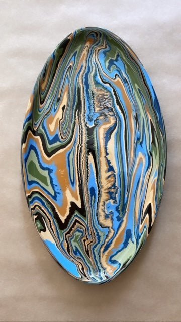 Papeete Oval Dish with Foot | Atelier Saint André Perrin - Bon Ton goods