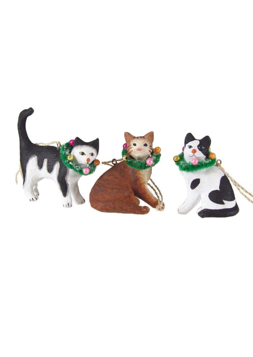 Paper Kitten Christmas Ornament - Bon Ton goods