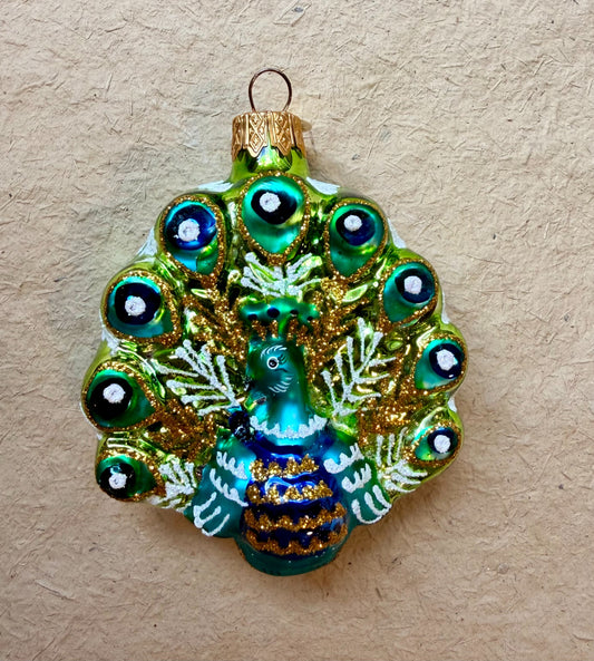 Peacock Christmas Ornament by Nostalgie Christbaumschmuck