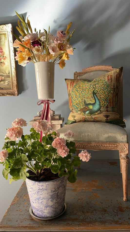 Peacock Emerald Cushion | John Derian - Bon Ton goods
