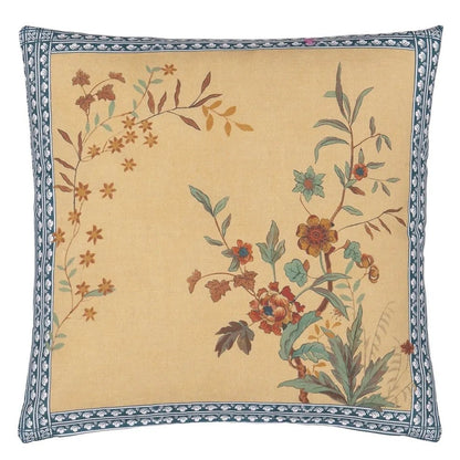 Peacock Toile Sepia Cushion | John Derian - Bon Ton goods