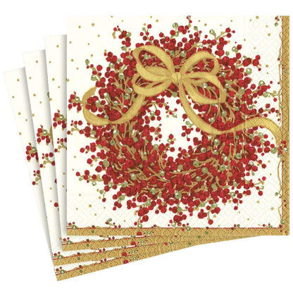 Pepperberry Paper Dinner Napkins | Caspari - Bon Ton goods