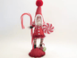 Peppermint Candy Santa Figure | Vintage by Crystal Spun Cotton Ornament - Bon Ton goods
