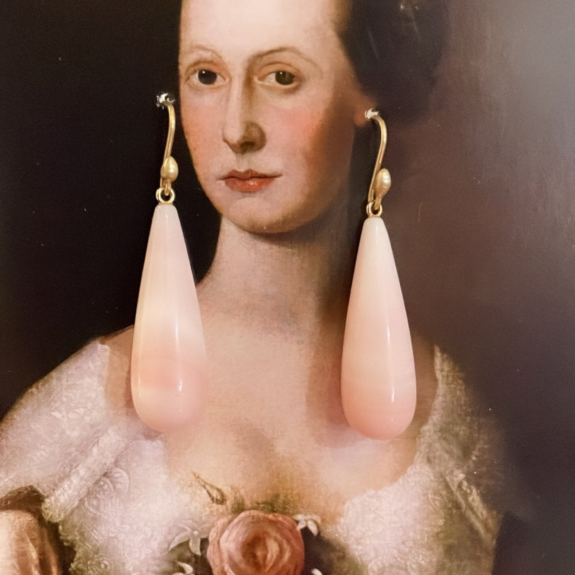 Peruvian Pink Opal Drops | Ted Muehling