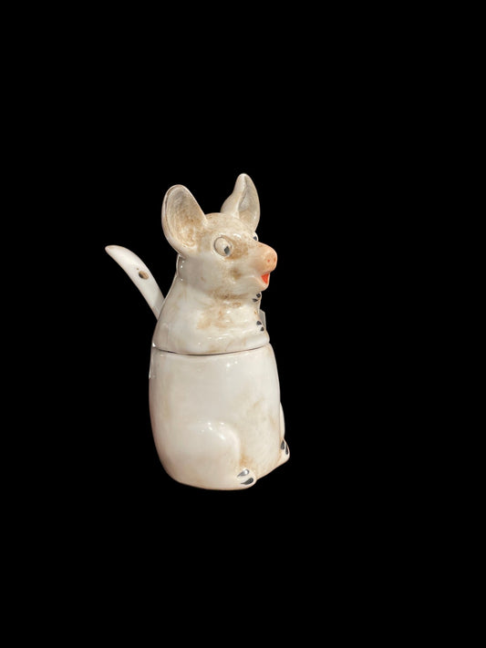 Pig in Waistcoat (c. 1900) French Mustard Pot - Bon Ton goods