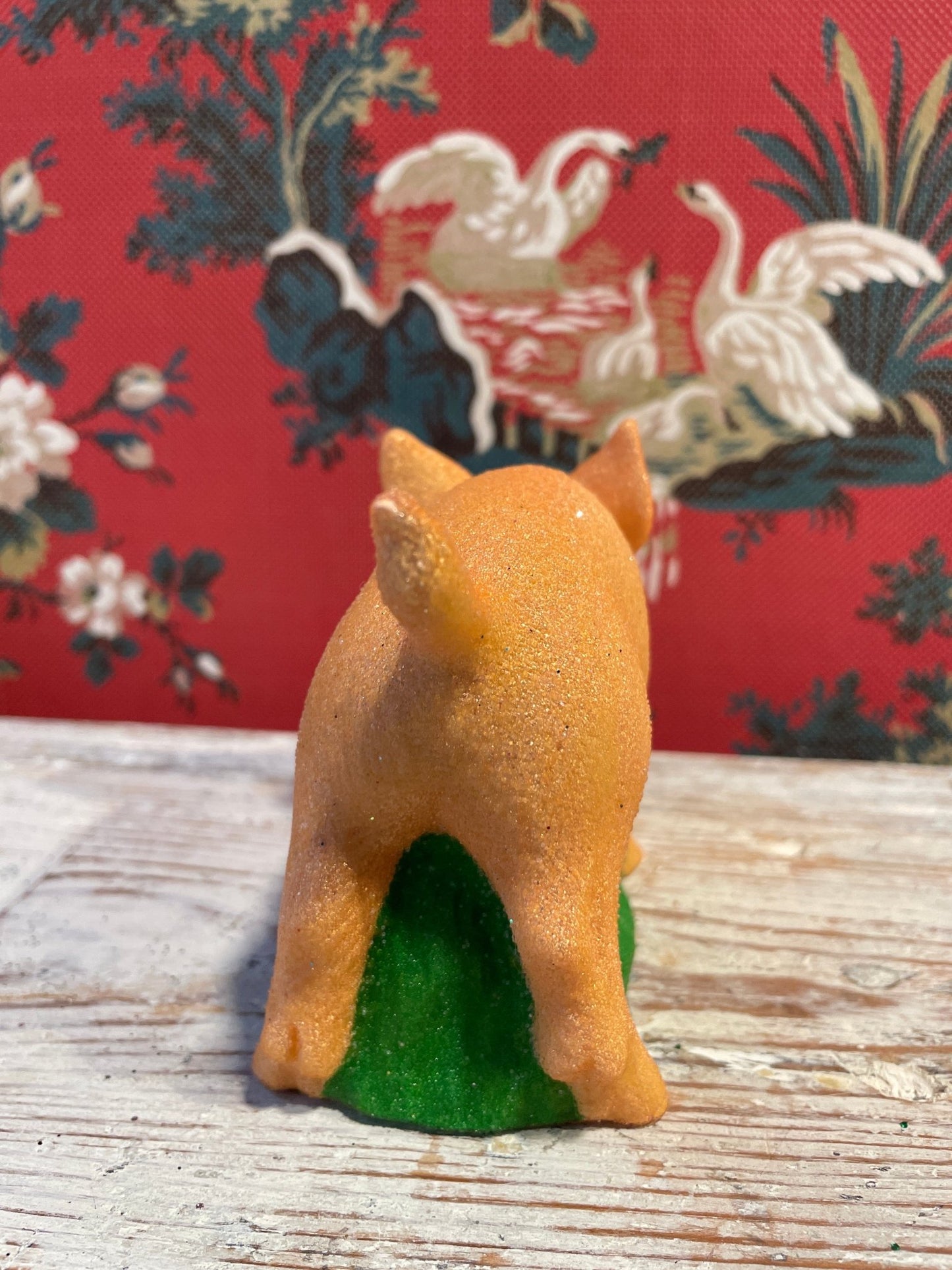 Piggy Rose Pearled With Grass | Ino Schaller - Bon Ton goods