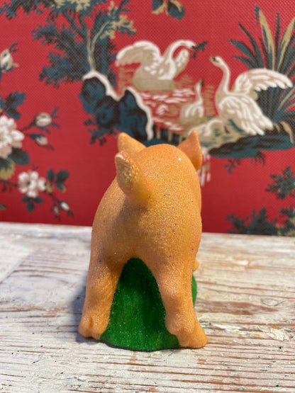 Piggy Rose Pearled With Grass | Ino Schaller - Bon Ton goods