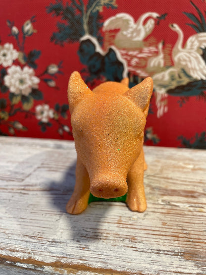 Piggy Rose Pearled With Grass | Ino Schaller - Bon Ton goods