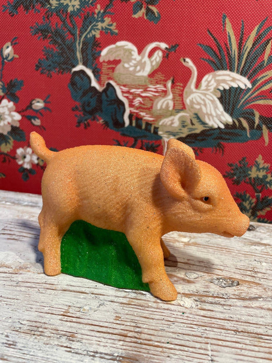 Piggy Rose Pearled With Grass | Ino Schaller - Bon Ton goods