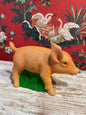 Piggy Rose Pearled With Grass | Ino Schaller - Bon Ton goods