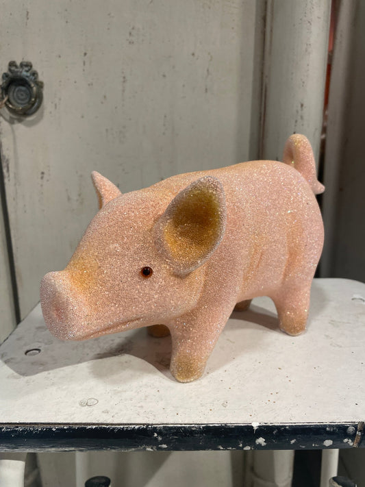 Pink Beaded Pig - Large | Ino Schaller - Bon Ton goods