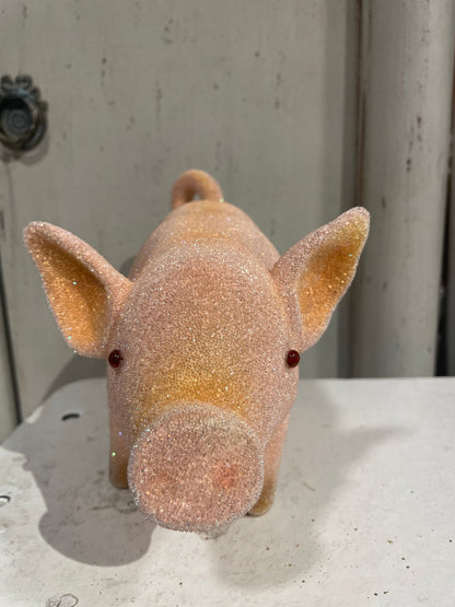 Pink Beaded Pig - Large | Ino Schaller - Bon Ton goods