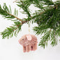 Pink Brush Pig | Christmas Ornament - Bon Ton goods