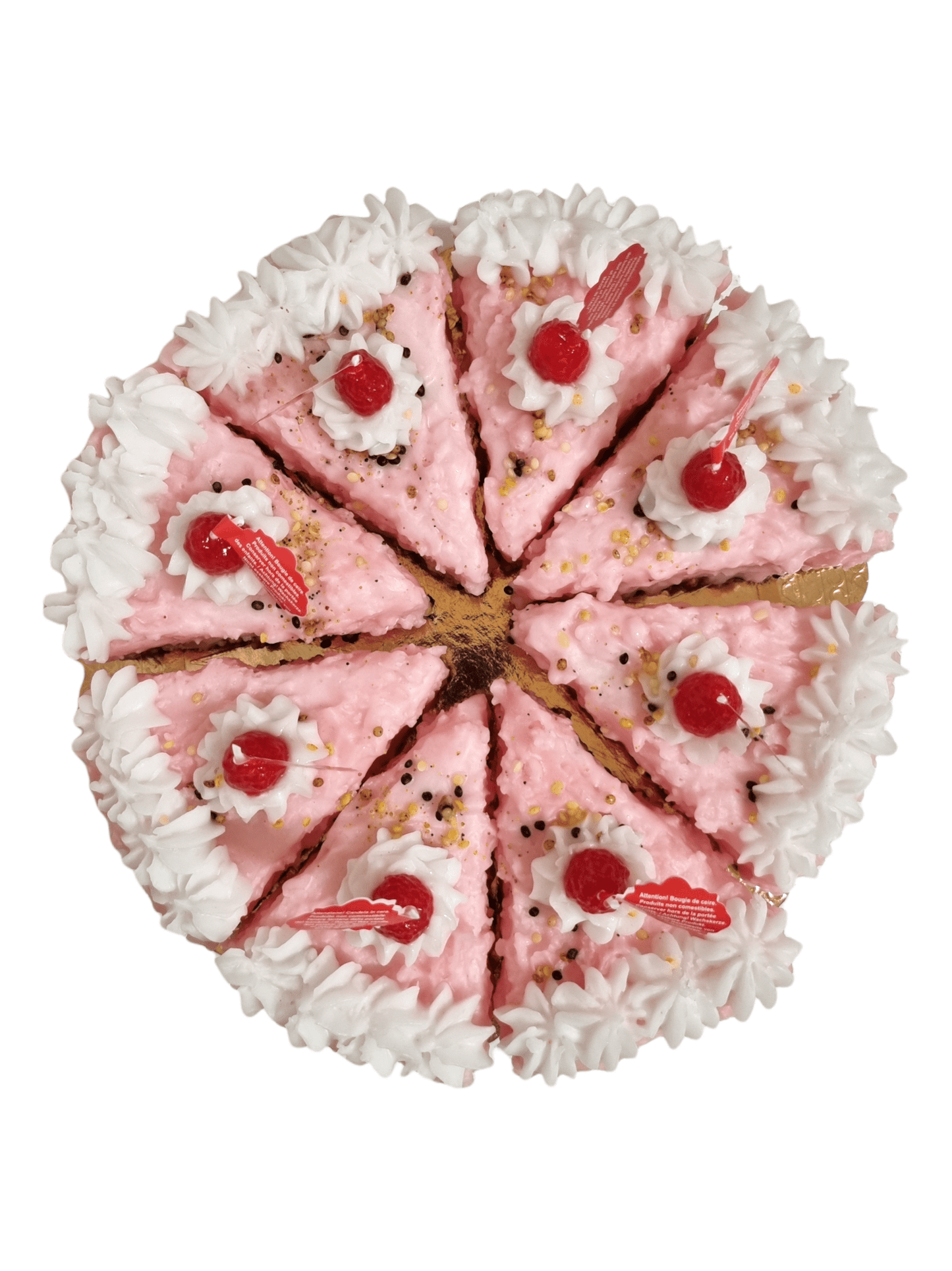 Pink Crispy Wax Cake - Cake Slice - Torta a Fette Croccante Rosa | Cereria Introna - Bon Ton goods
