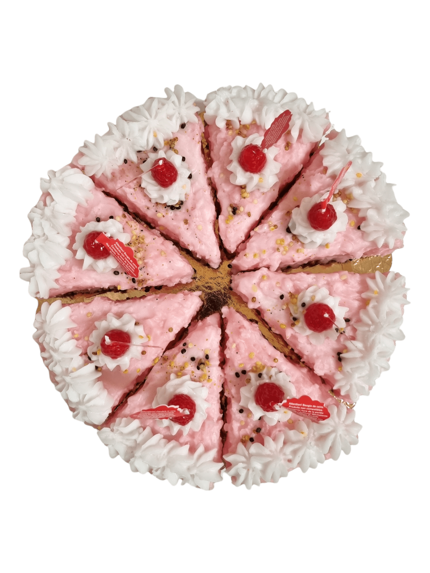 Pink Crispy Wax Cake - Cake Slice - Torta a Fette Croccante Rosa | Cereria Introna - Bon Ton goods