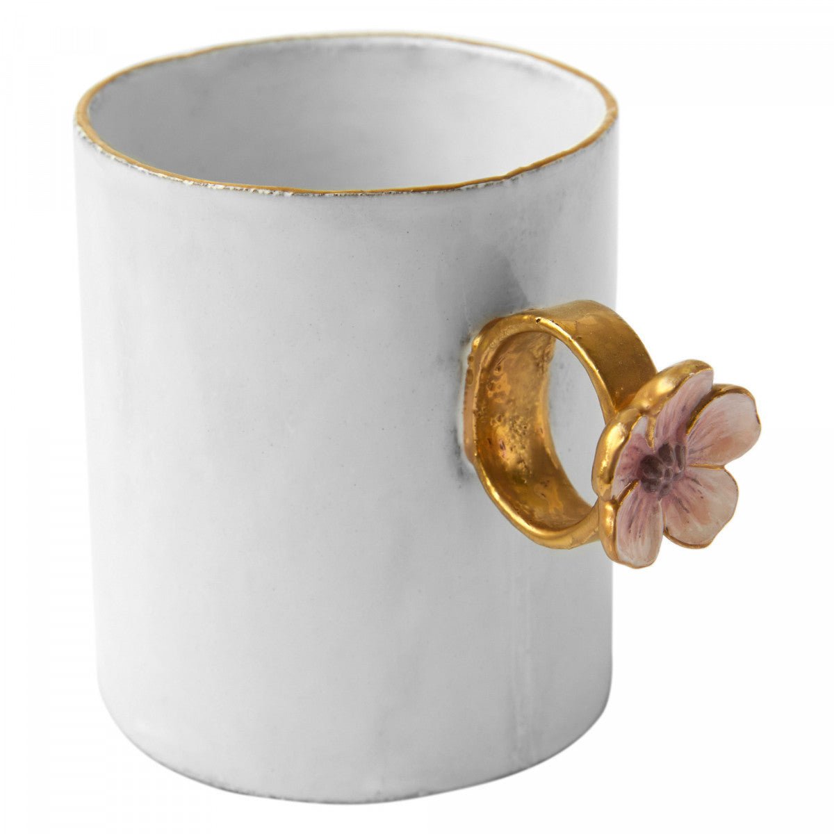 Pink Flower Ring Cup, Serena Carone by Astier de Villatte, view 1