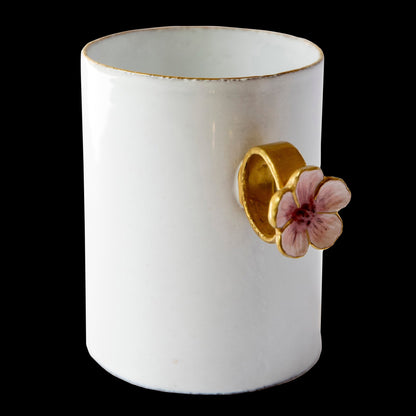 Pink Flower Ring Cup, Serena Carone | Astier de Villatte: Exclusive Pre-Order Item - Bon Ton goods