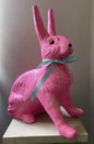 Pink Glitter Giant Bunny Sitting | Ino Schaller - Bon Ton goods