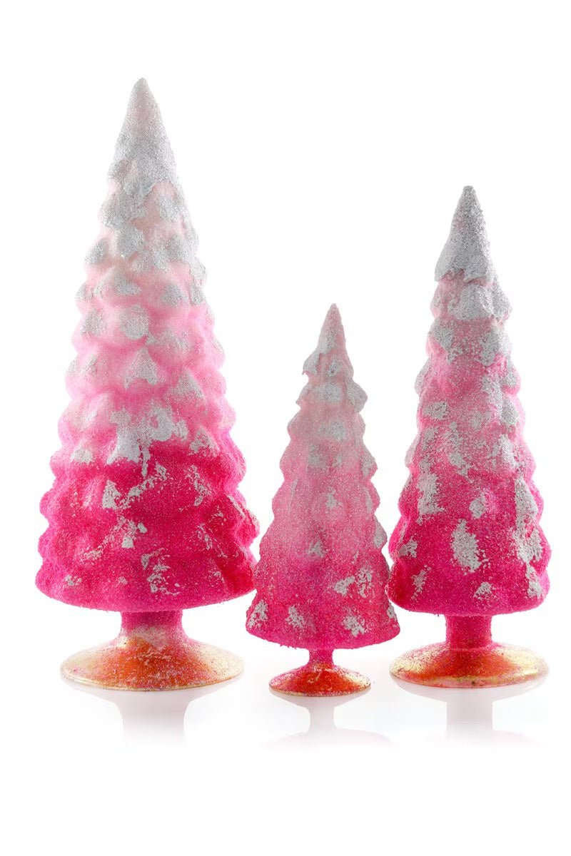 Pink Glitter Gradient Tree - Three Sizes - Bon Ton goods