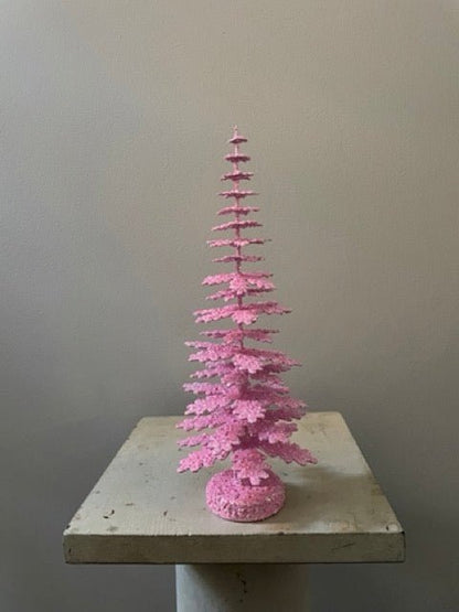 Pink Glitter Spruce - Cardboard Christmas Trees | Ino Schaller - Bon Ton goods