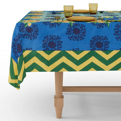 Planet Blue Celadon Tablecloth - 220X350 | Lisa Corti - Bon Ton goods