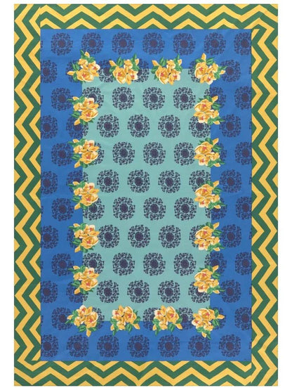 Planet Blue Celadon Tablecloth - 220X350 | Lisa Corti - Bon Ton goods
