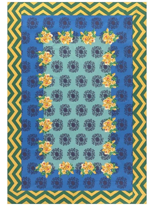 Planet Blue Celadon Tablecloth - 220X350 | Lisa Corti - Bon Ton goods