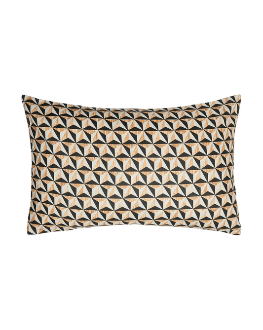 Pointes de Diamant Cushion | Antoinette Poisson Linen Cushion – Domino Paper Design - Bon Ton goods