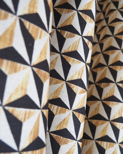 Pointes de Diamant Cushion | Antoinette Poisson Linen Cushion – Domino Paper Design - Bon Ton goods