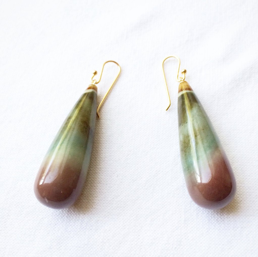 Polychrome Jasper Earrings | Mikkel Brøgger - Bon Ton goods