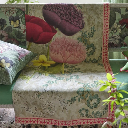 Poppy Study Violet Throw | John Derian - Bon Ton goods