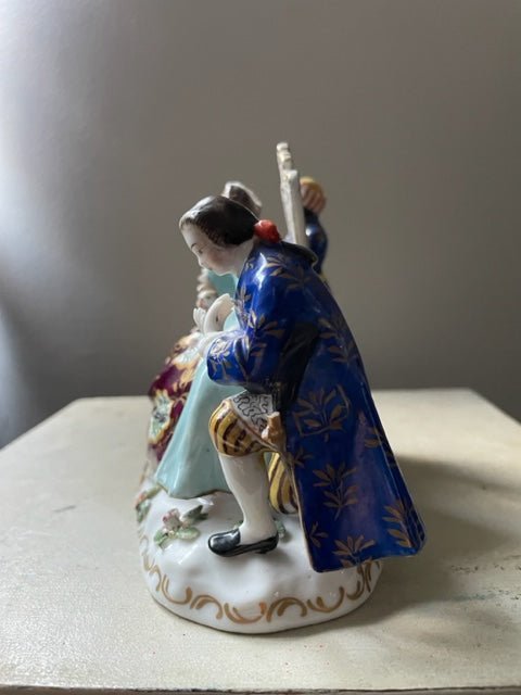 Porcelain Figural Group “The Handkiss” in the Manner of Meissen - Bon Ton goods