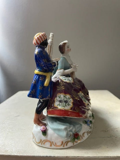 Porcelain Figural Group “The Handkiss” in the Manner of Meissen - Bon Ton goods
