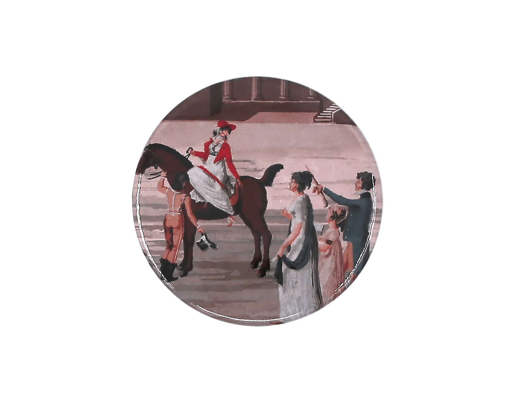 "Port-Liberté" Cavalière Pocket Mirror | Antoinette Poisson - Bon Ton goods