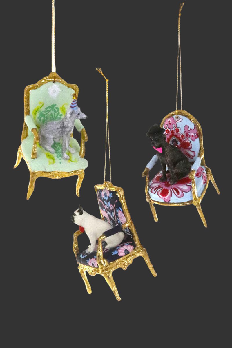 Posh Pups Resin Ornaments – Three Styles - Bon Ton goods
