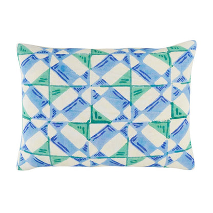 Positano Red Tiles Cushion | Lisa Corti - Bon Ton goods