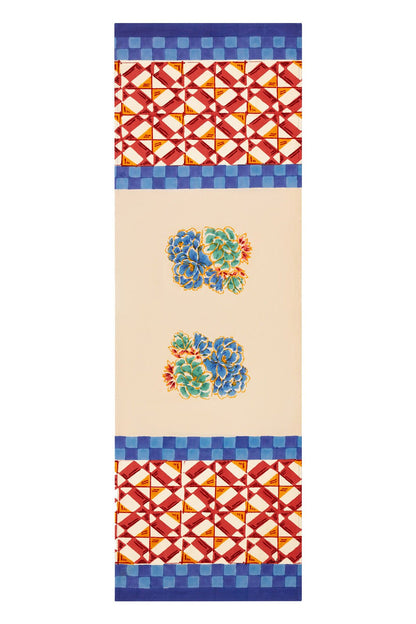 Positano Red Tiles Runner – 50X150 | Lisa Corti - Bon Ton goods