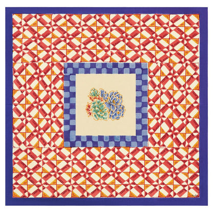 Positano Red Tiles - Tablecloth 110X110 | Lisa Corti - Bon Ton goods