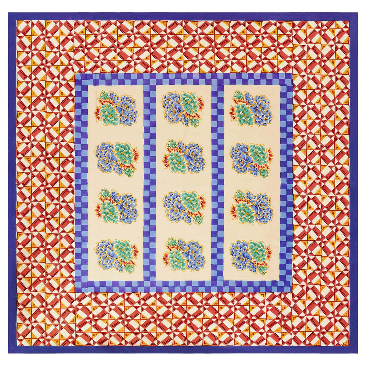 Positano Red Tiles - Tablecloth 180x180 | Lisa Corti - Bon Ton goods
