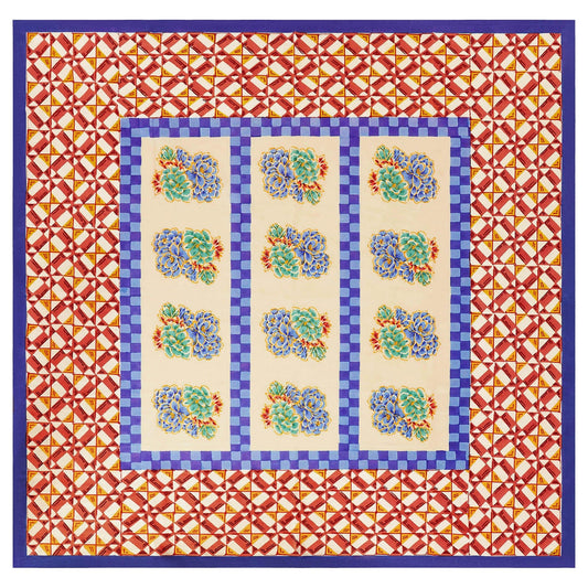 Positano Red Tiles - Tablecloth 180x180 | Lisa Corti - Bon Ton goods