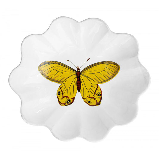 Deep Yellow Butterfly Platter by Astier de Villatte