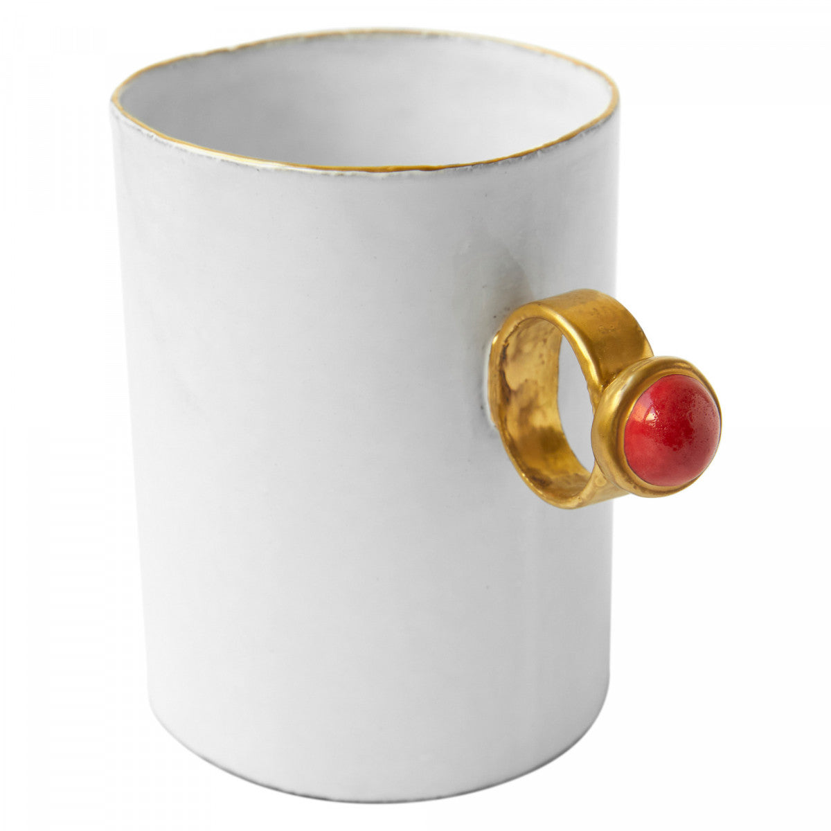 Blue Flower Ring Cup, Serena Carone by Astier de Villatte, official product view 6