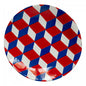 Commune de Paris Tricolore Cubes Saucer, set of 6 by Astier de Villatte, official product view