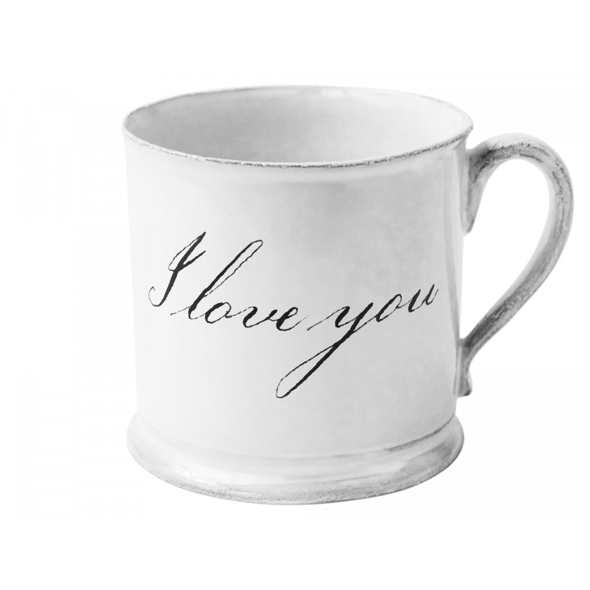 I Love You Mug, John Derian, set of 3 by Astier de Villatte