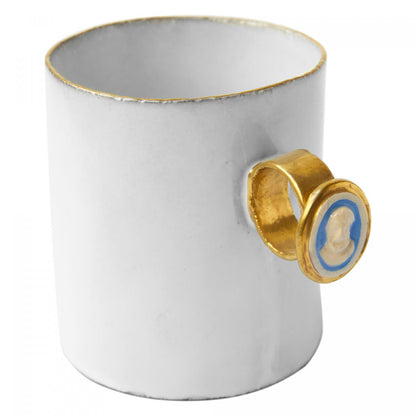 Red Ring Cup, Serena Carone by Astier de Villatte, official product view 9
