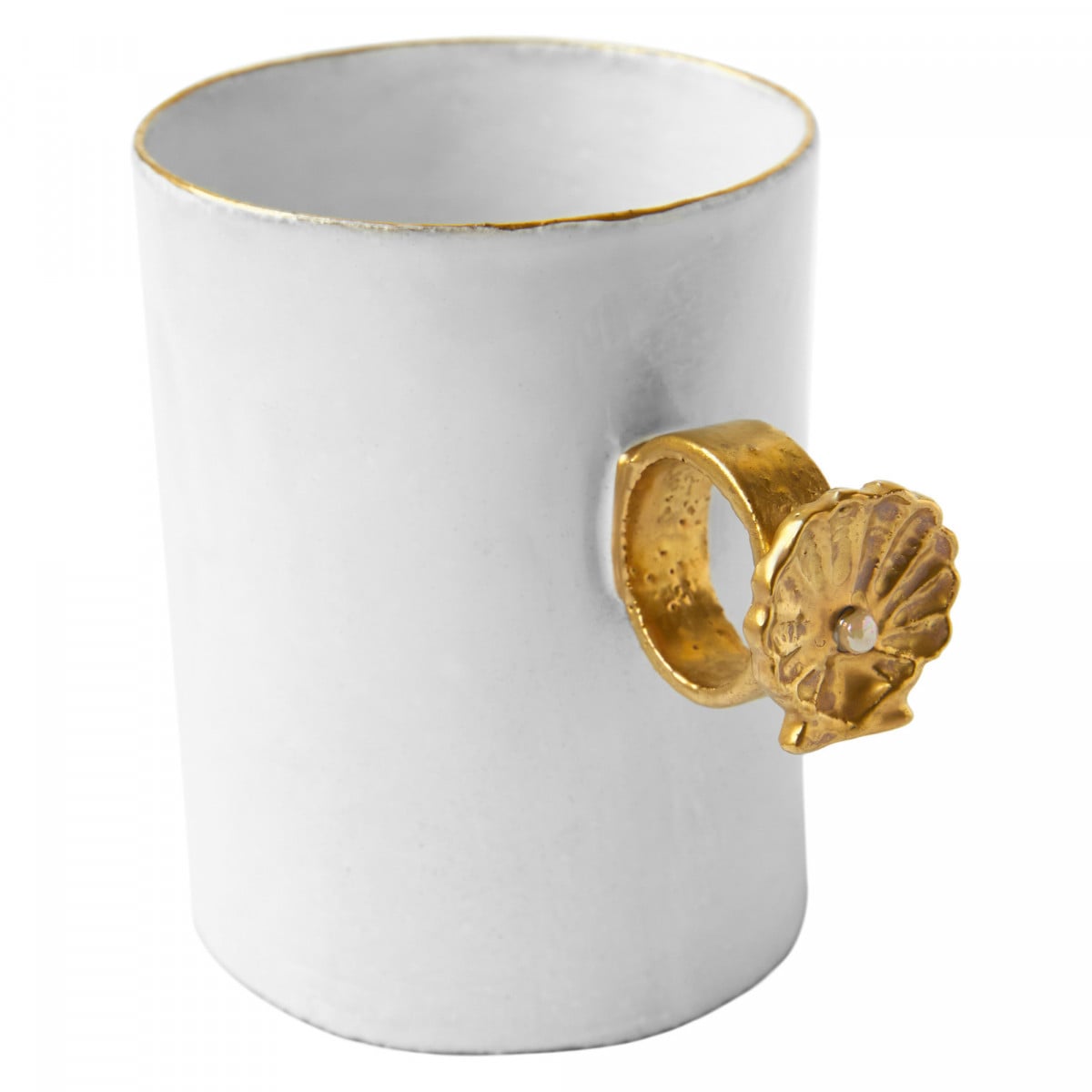 Shell Ring Cup, Serena Carone by Astier de Villatte, official product view 1