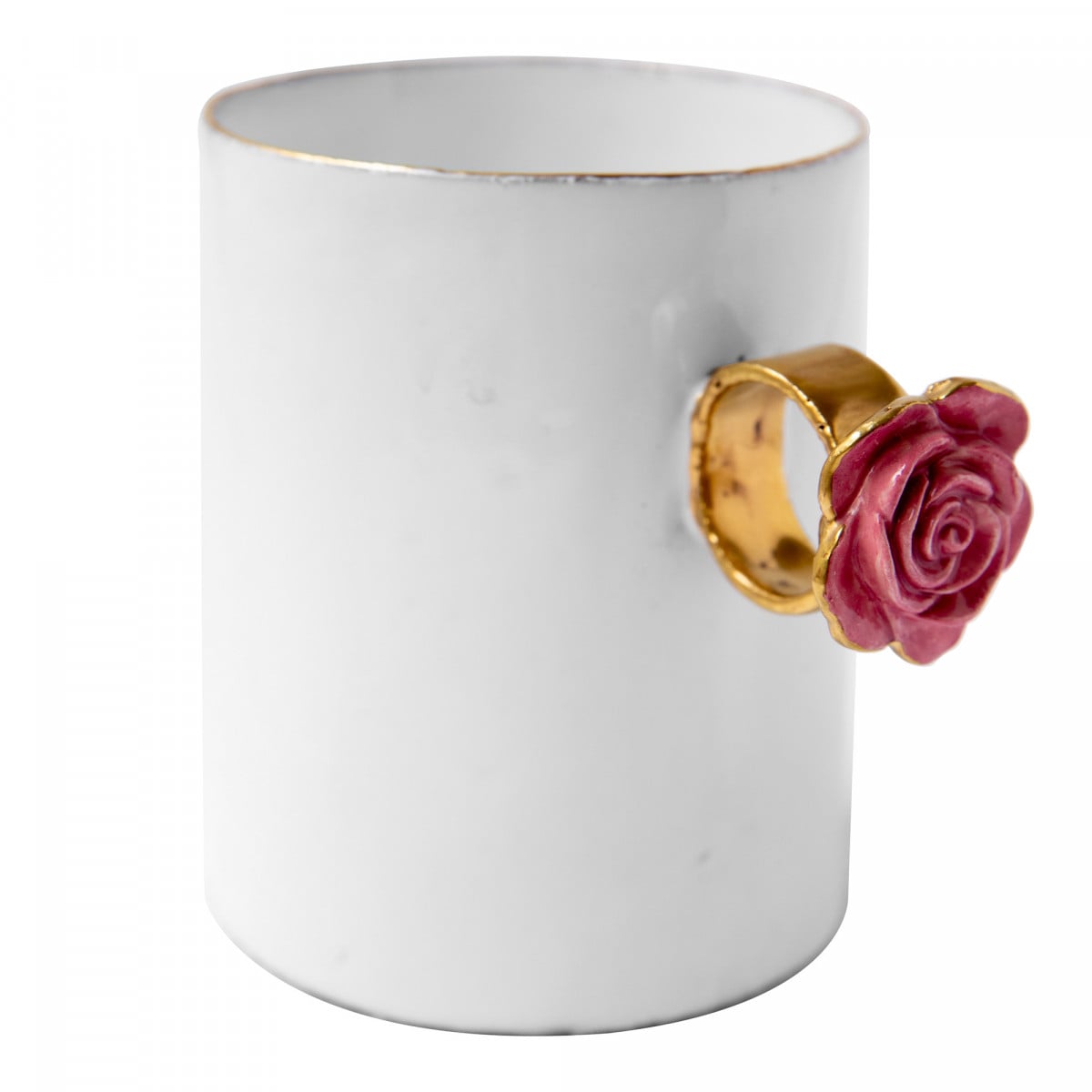 Pink Flower Ring Cup, Serena Carone by Astier de Villatte, official product view 6